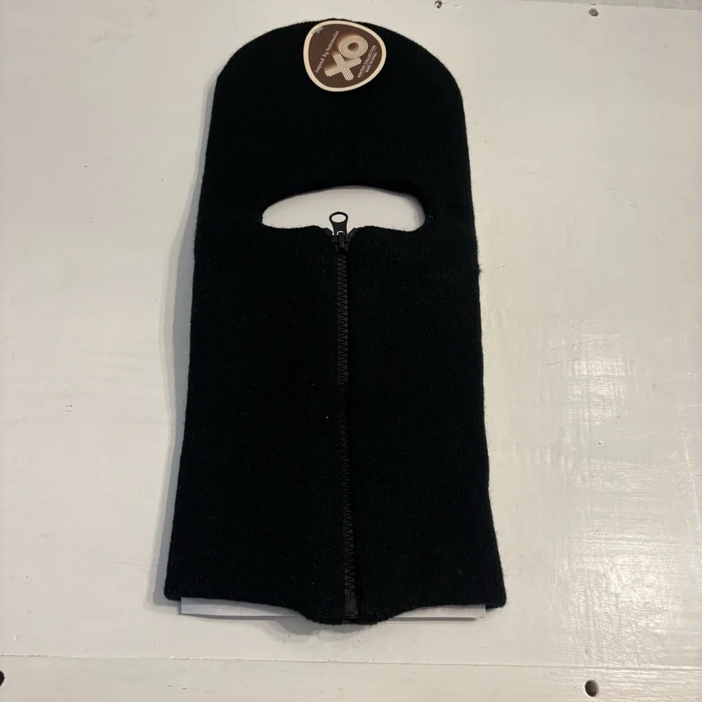 Black Winter Face Mask Balaclava Unisex One Size